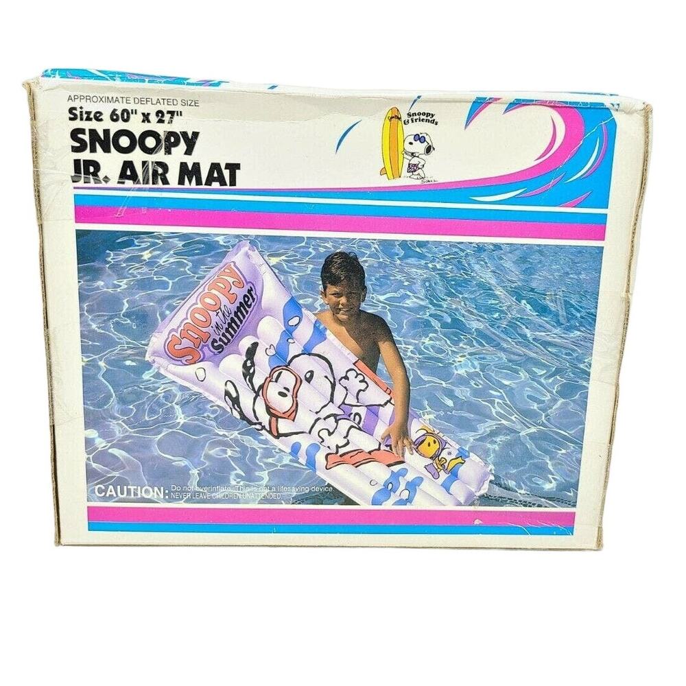 Vintage Snoopy Inflatable Raft Pool Air Mat Intex 1991 - Picture 6 of 6